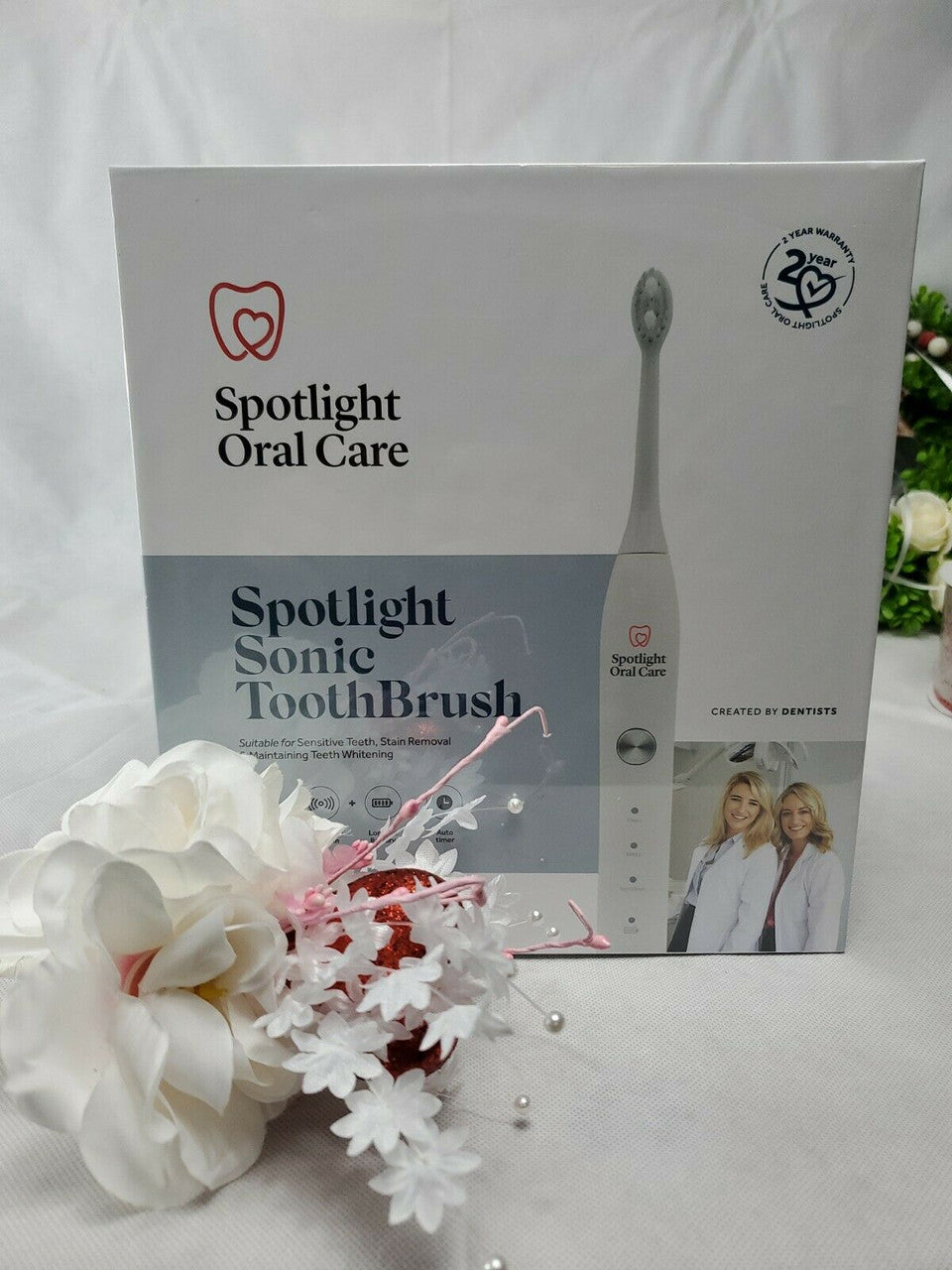 Spotlight Sonic Toothbrush 3 Mode W/ 3 Brush Heads And Case