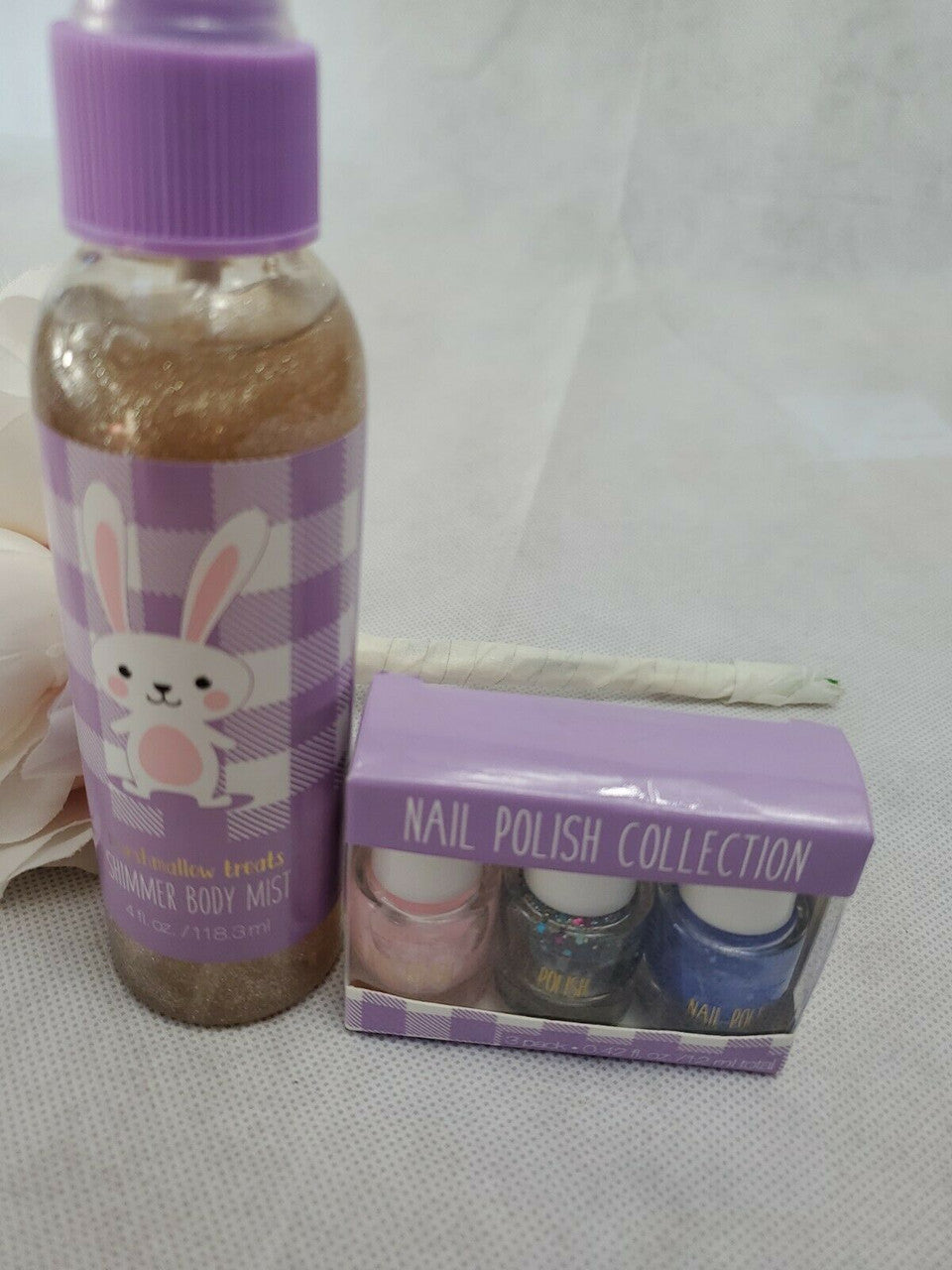GROOVI Marshmallow Treat Summer Body Spray 4fl oz &3 pack nail polish