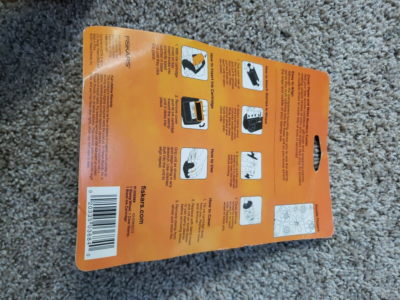 Fiskars Continuous Stamp Wheel Auto Inking