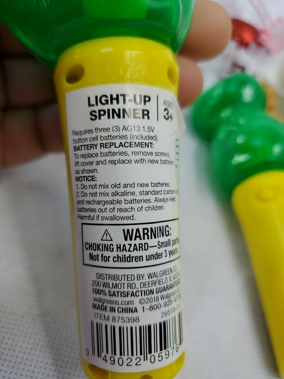 CoolLite Light Up Spinner Toy DINO Battery OP Hand Held 3+ Lot of 4