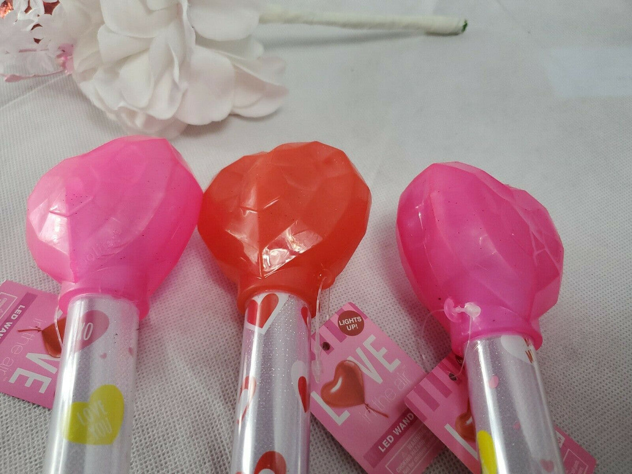 VALENTINE'S DAY In The Air LED WAND Lot of 3 wands 3+