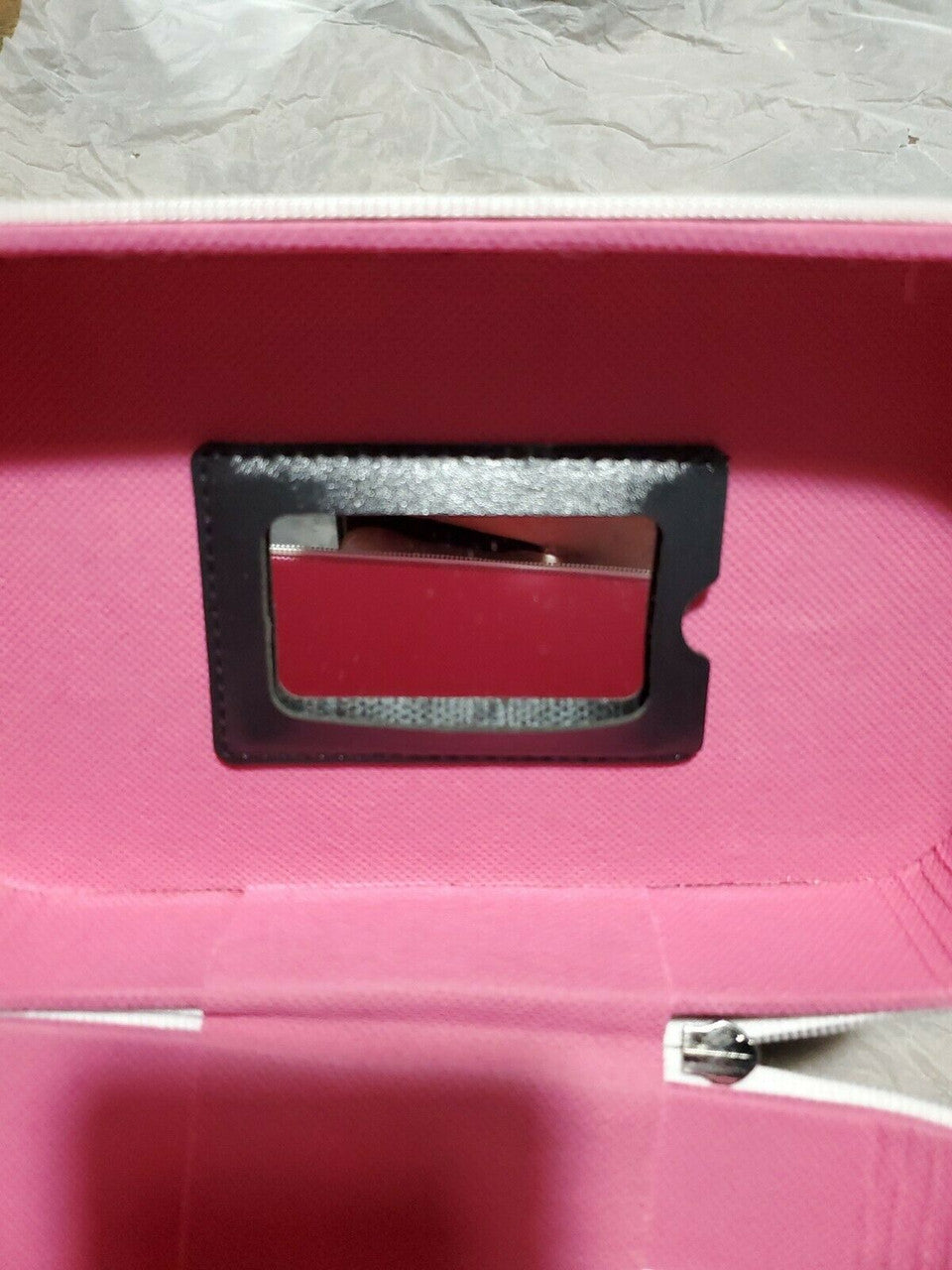Bon Jour Paris Fashion Makeup Cosmetic Beauty Bag Travel Train Case LM