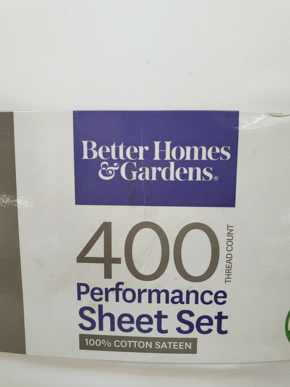 Better Homes and Gardens Full Sheet Set 400 Thread Count Cotton Arctic White