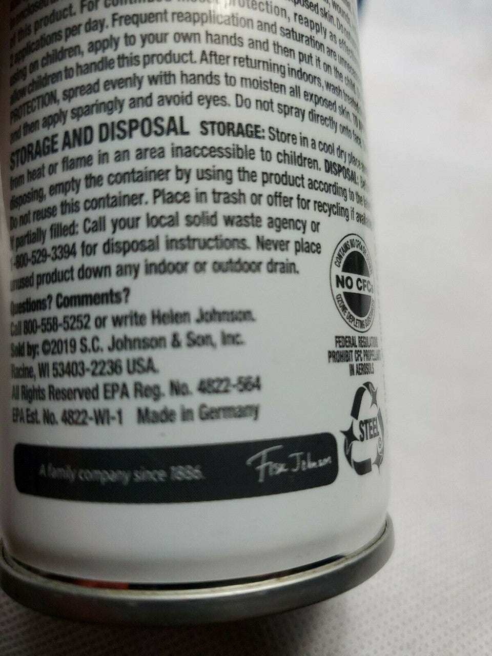 Lot of 3 OFF Defense Insect Repellent 1 with picaridin 5oz cans