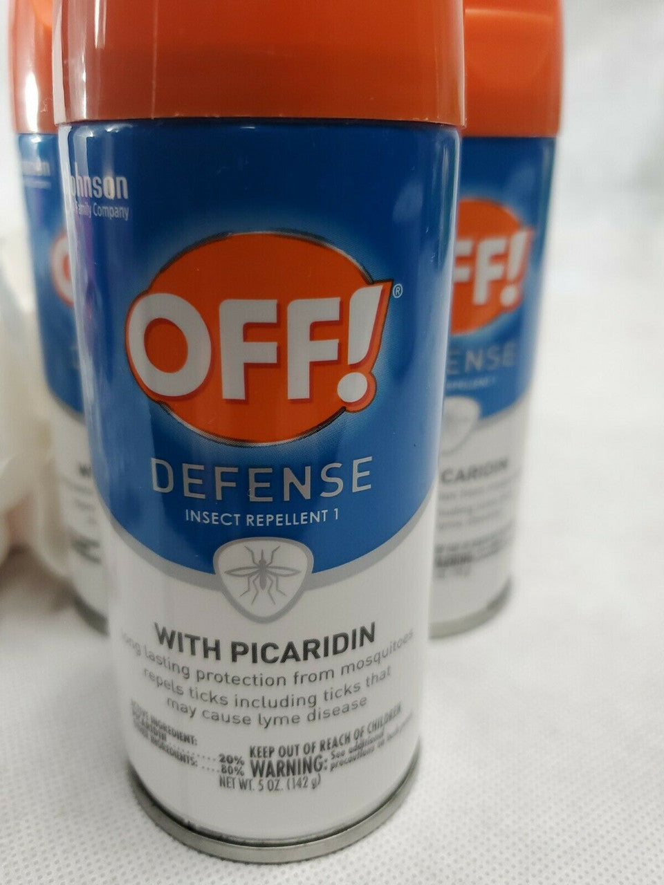 Lot of 3 OFF Defense Insect Repellent 1 with picaridin 5oz cans