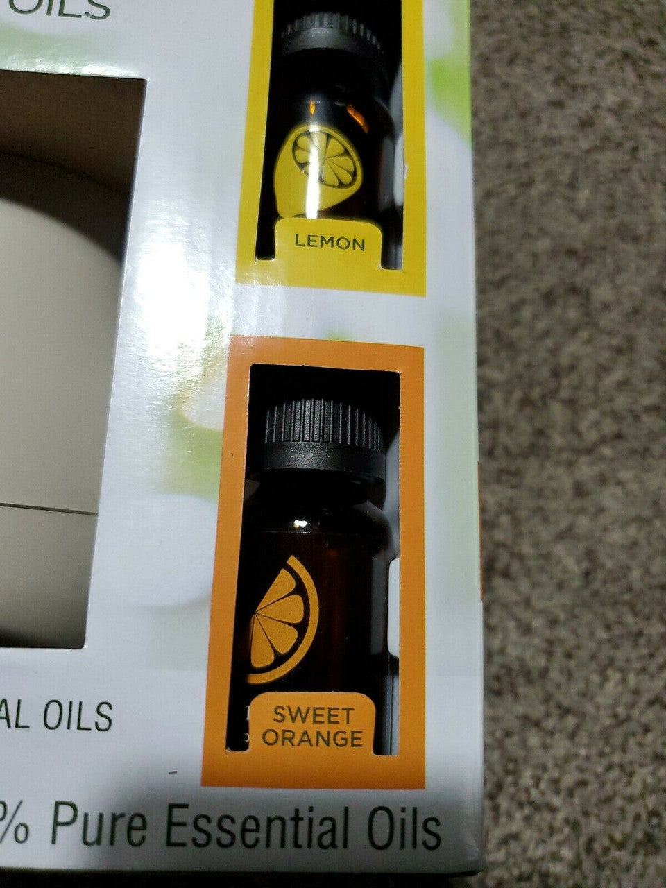 Scentsationals Essential Oil Diffuser Set With Lemon & Sweet Orange Oil