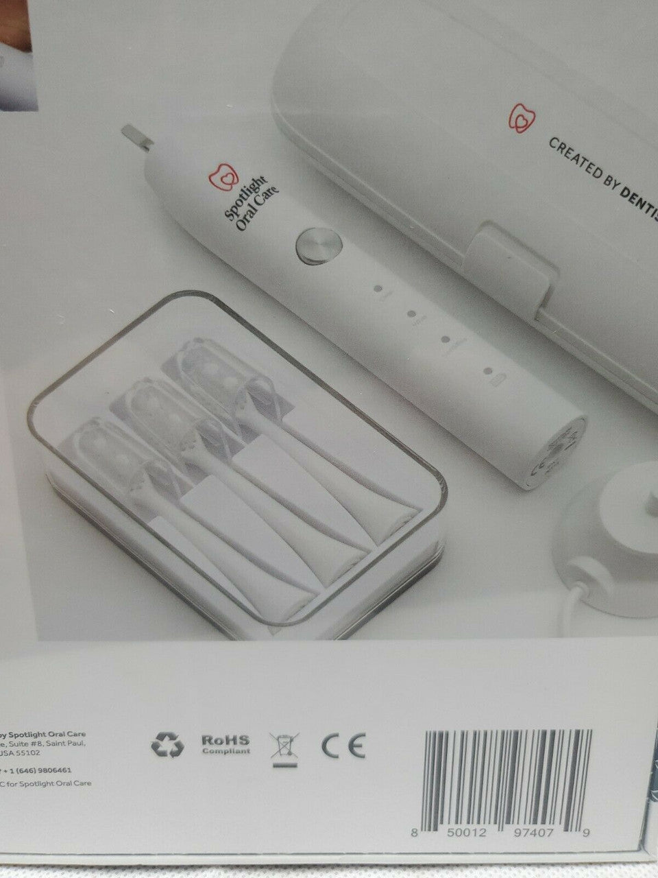 Spotlight Sonic Toothbrush 3 Mode W/ 3 Brush Heads And Case