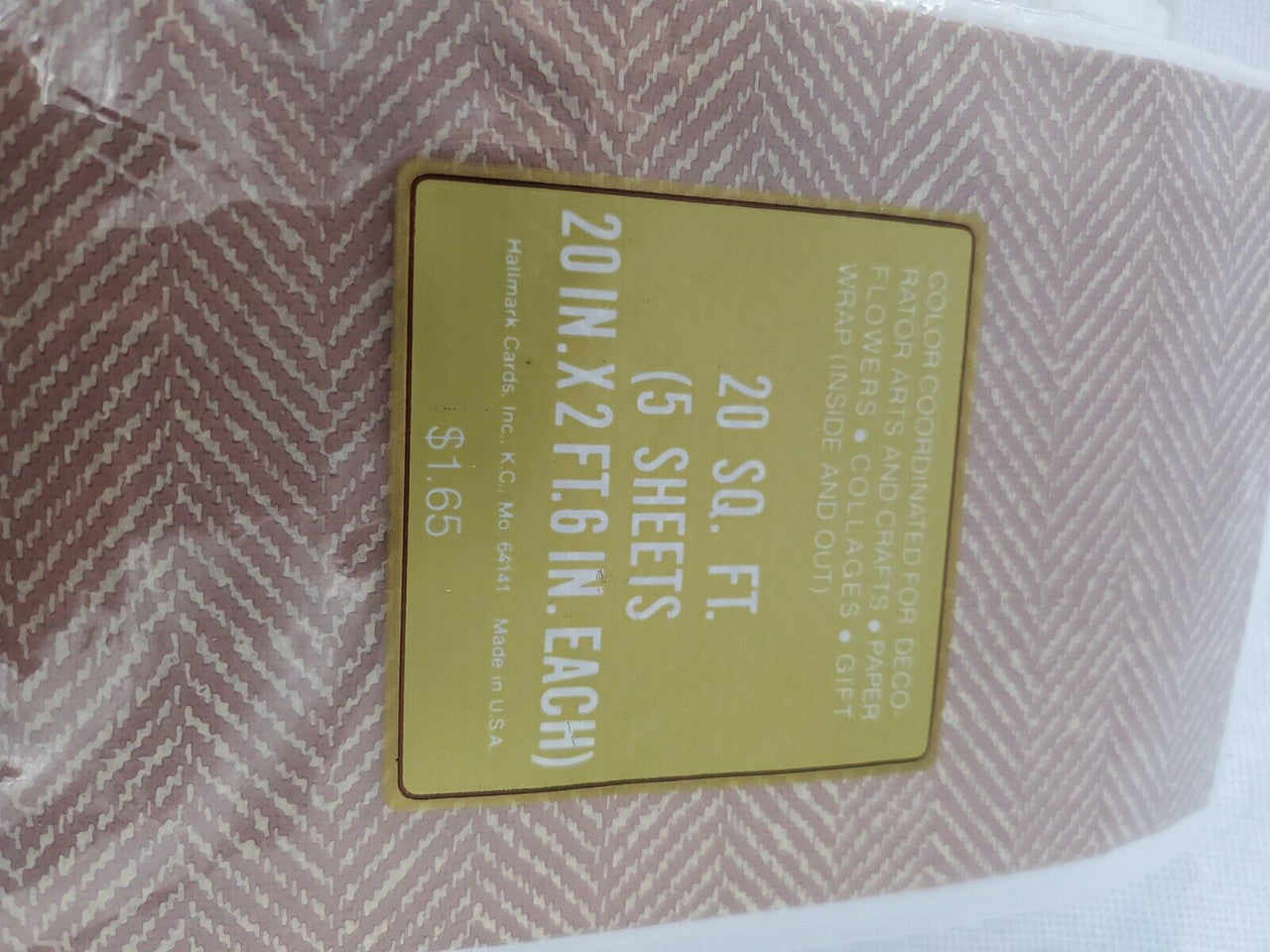 Hallmark Tissue Paper Brown Texturet Lot of 27 Packs of 5 sheet 20 sq ft