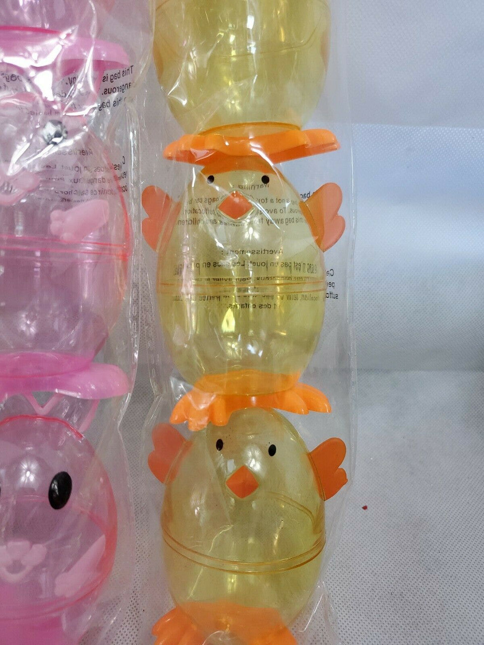 Easter Plastic Eggs Mix Fillable Easter Fun Eggs! Bunny Lot Of 4 packages
