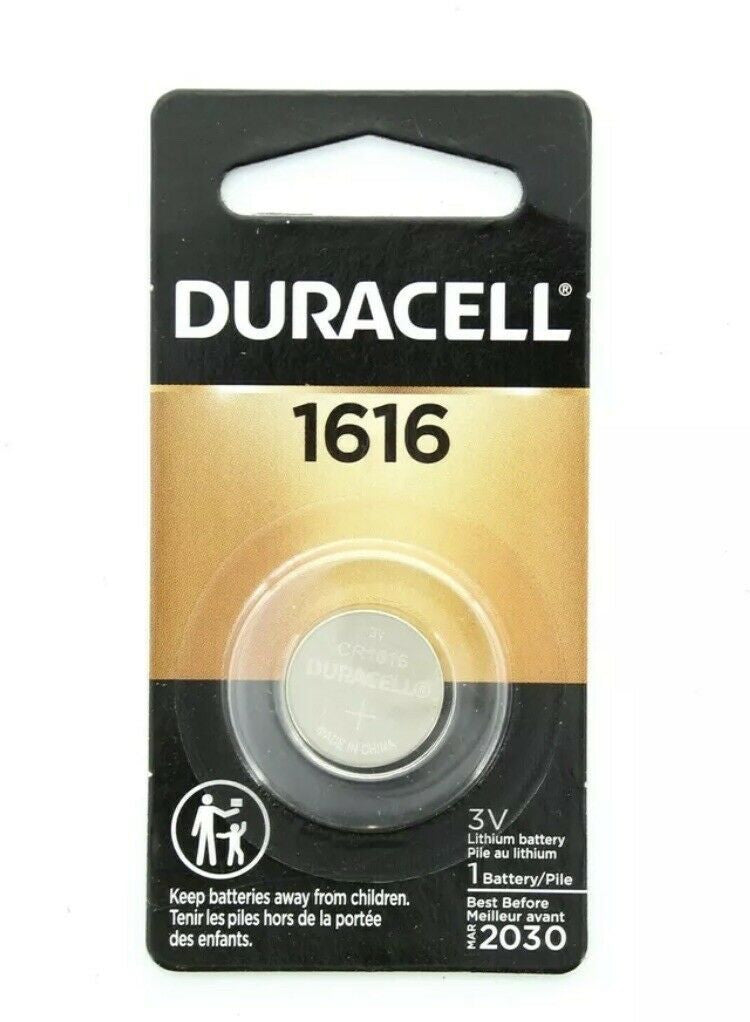 D1616 Duracell  Lithium Batteries 1pk DL1616BPK