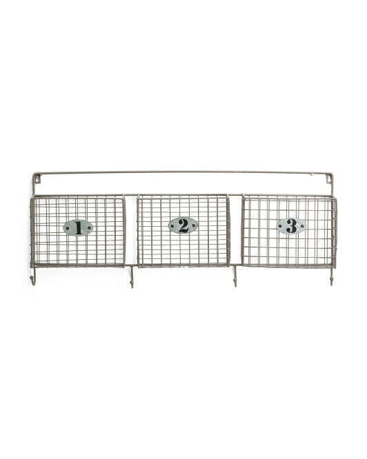 RGI HOME Antique 3 Tapered Basket Wall Decor