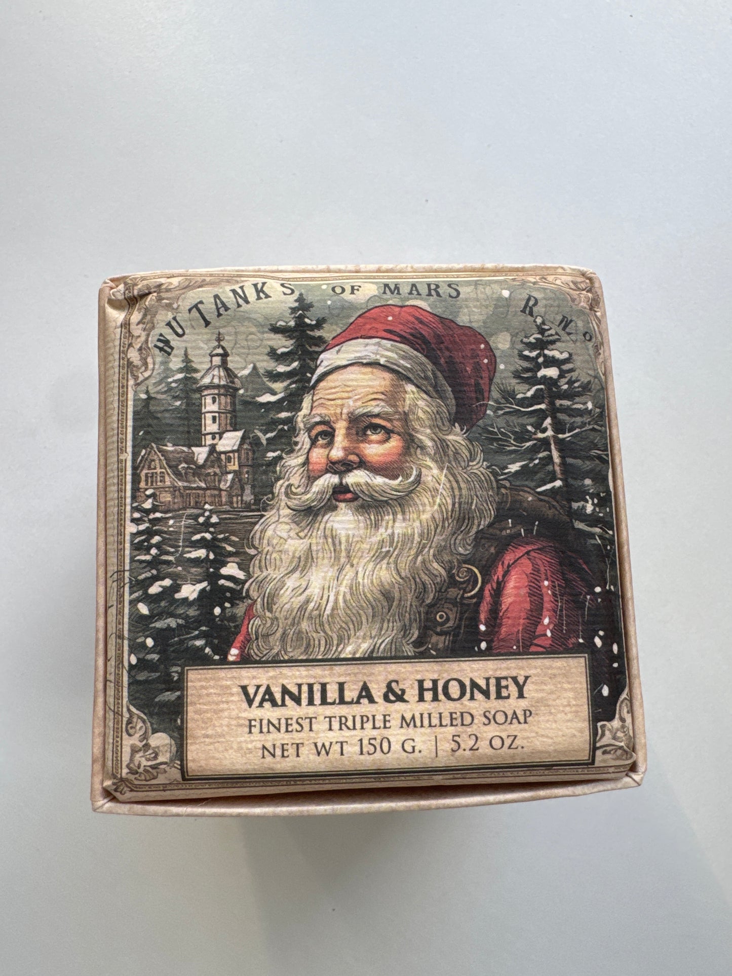 3pk Vanilla and Honey Boxed Soap Set – Holiday Gift with 3 x 5.2oz Bar Soaps