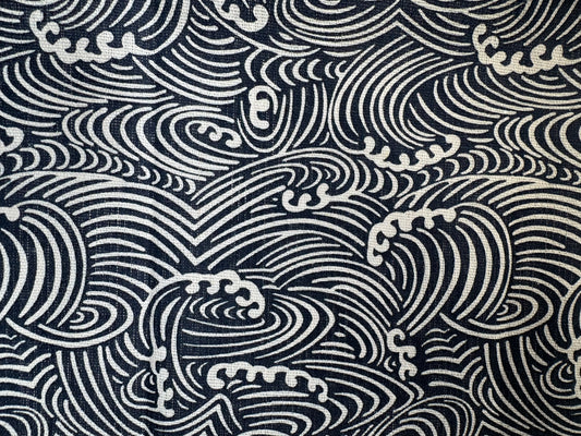 Japanese Napkins 16" x 16" 4 pcs Navy Blue/White