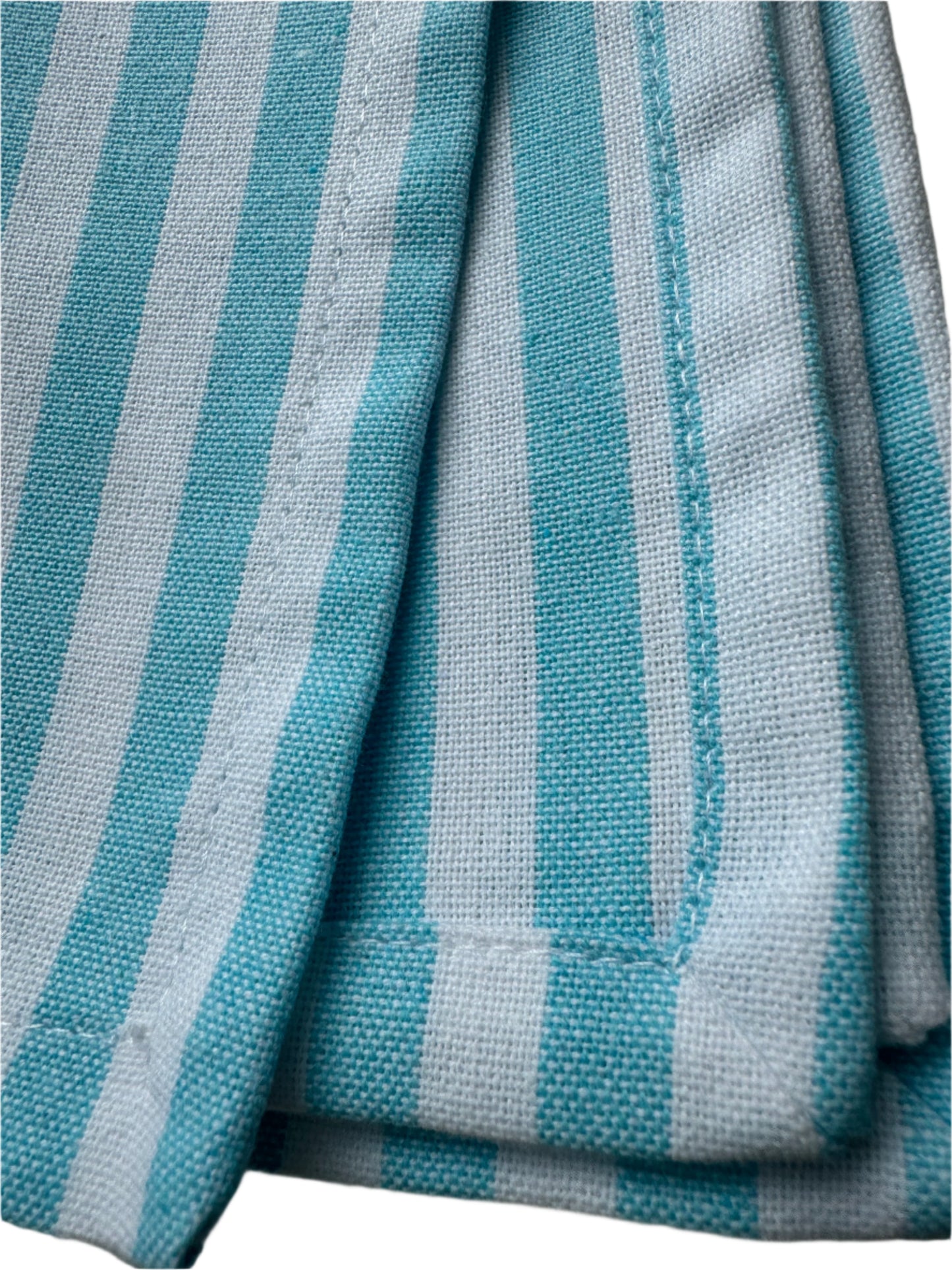 Cotton Napkins 18" x 18" 8 Napkins Ocean Mist Stripe