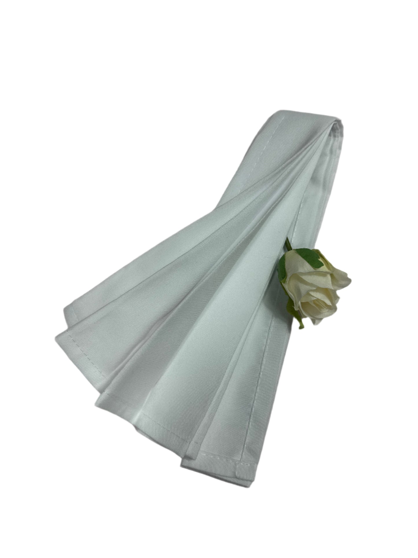 Polyester Napkins 18" x 18" 8 pcs Napkins White