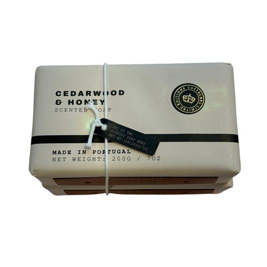 2pk Cedarwood and Honey Scented Soap Bars (7oz Each)