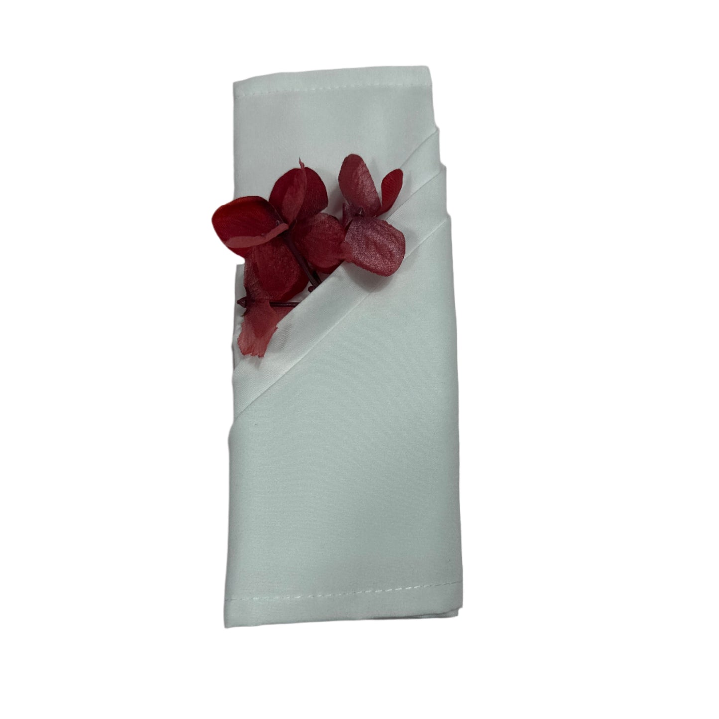 Polyester Napkins 18" x 18" 8 pcs Napkins White